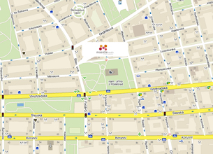 masaze-studio / Orientační mapa s označením polohy masáže-studio, masáží Praha.